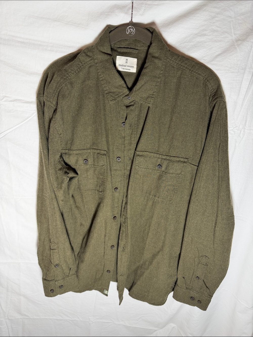 Utility Field Shirt Jacket in Olive Green - Military Style